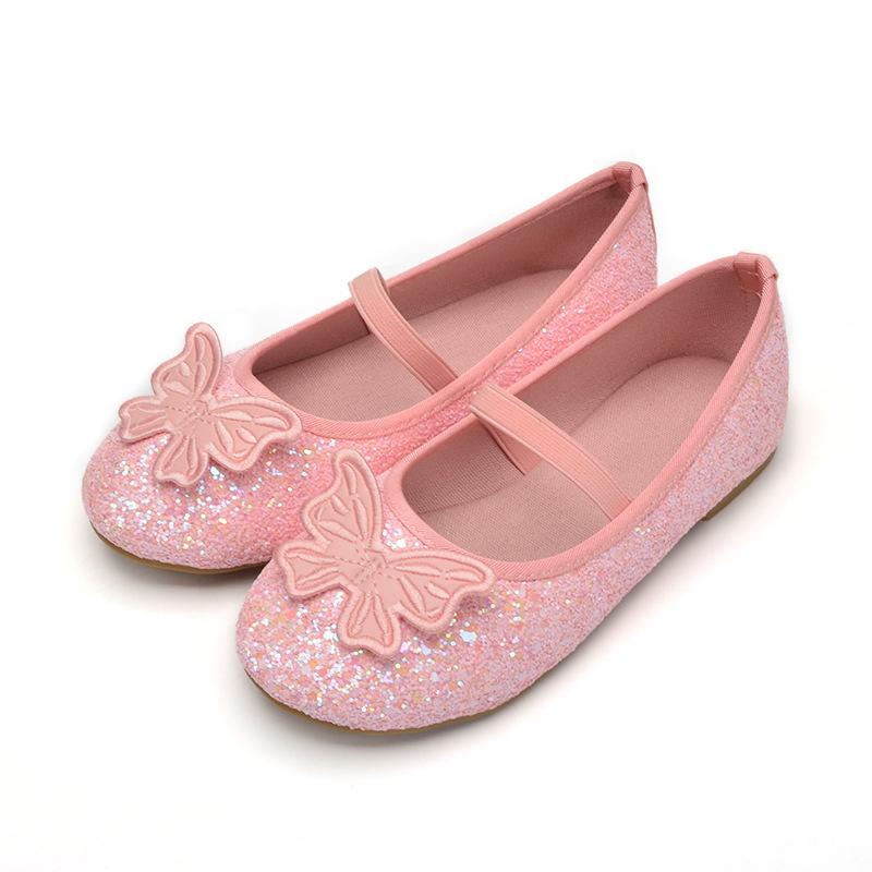 

Korean girl classmate 3-6 years old bow litter princess style girls shoes spring and summer new dance shoes 21
