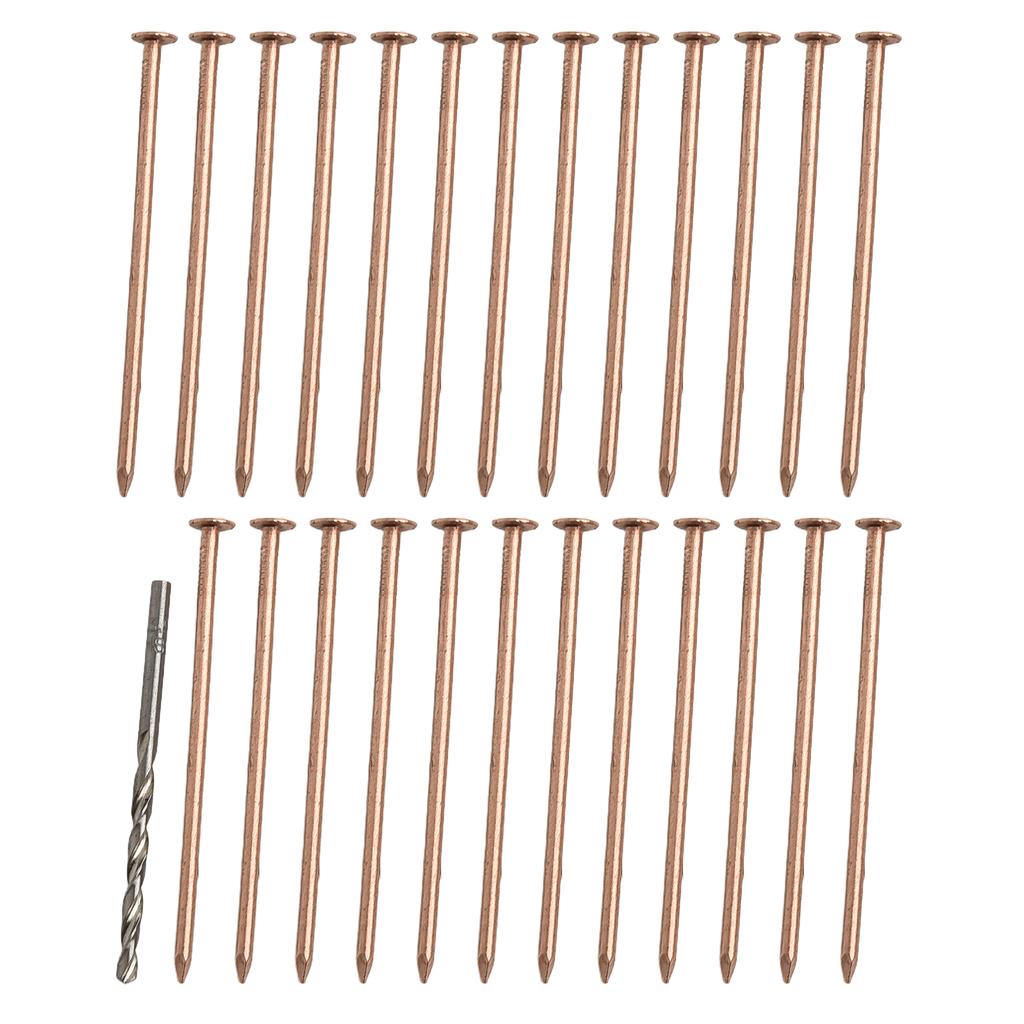 4-Zoll Kupfernägel Kupfernägel für Bäume Reines Kupfer Konstruktion Weiches Kupfermaterial 15 Stück Paket Kupferstifte für Pflanzen