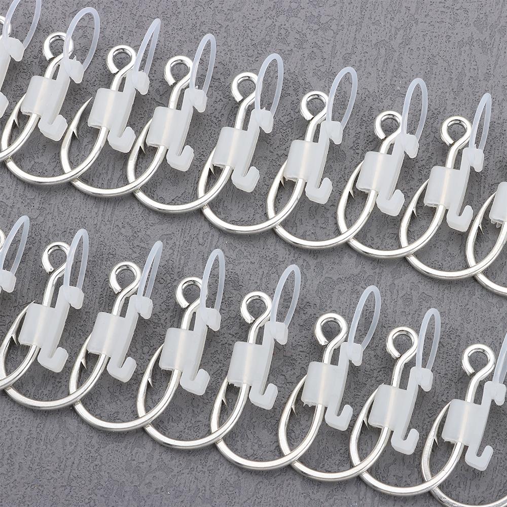 5/10/20Pcs Stainless Luminous Bait Fixed Holder Set Fishing Hooks  for Fishing Accessories