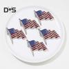 Brosche mit patriotischer amerikanischer Flagge, Zinklegierung, Strass-Emaille, wehende US-Nationalflagge, Anstecknadel, Pullover, Rucksack, Hut, Dekoration, Herren, Damen, Kleidungszubehör