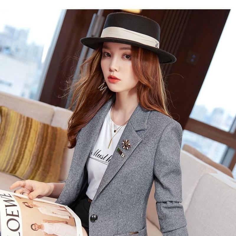 Dámské sako Office Lady Chic Elegantní Vintage Ležérní Jednořadé sako Univerzální Denní Klasický Chic Streetwear Top