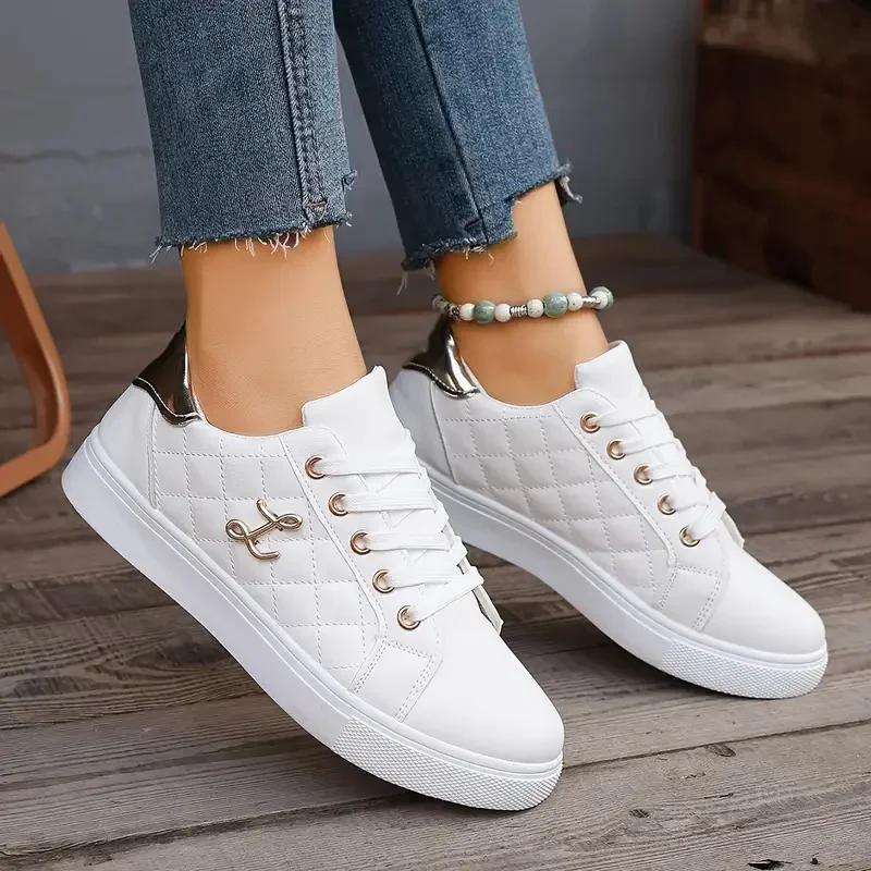 Women Sneakers 2025 Summer Fashion Breathable Shoes Woman Soft Sole Walking Sneakers Casual Women Sneaker White Sneakers Women