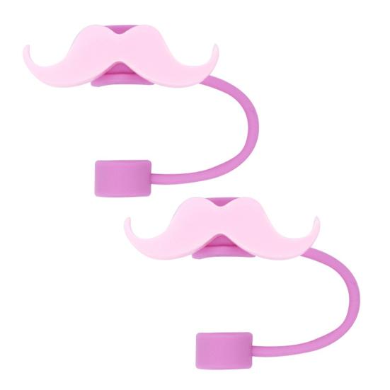 

2Pcs Silicone Straw Cap 10mm Inner Diameter Bear Design Straw Cover Dust-Proof Straw Protector for Cups And Bottles Reusable Drink Lid I