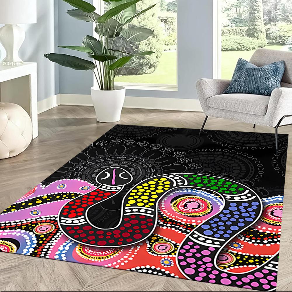 Australischer Aboriginal-Stil 31 Fußmatte Perfekt für Außenbereich Dekorieren Sie Zimmer Wohnzimmer Balkon Rutschfester Teppich Dekorieren Sie Büros