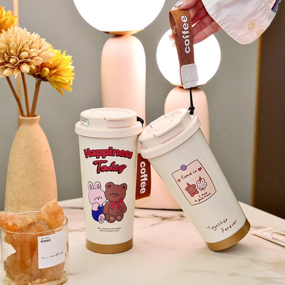 Stainless Steel Thermal Mug Creative Thermos Bottle Portable Water Cup Travel