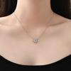 Light Luxury, High-end, Navy Blue Treasure, Sun Necklace, Niche Design, Collarbone Chain, Versatile New Style