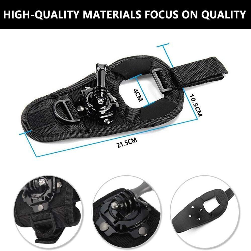 Hand Mount Wrist Strap For GoPro Hero 12 11 9 8 7 6 5 4 DJI OSMO Crosstour