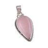 Naturalny Kamień Różowy Kwarc Ręcznie Robiony Srebro Próby 925 Prezent Wisiorek 1,50" n9z86