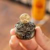 Retro Wealth Coin Incense Burner Exquisite Craft Desktop Ornament Ideal Gift for Feng Shui Enthusiasts