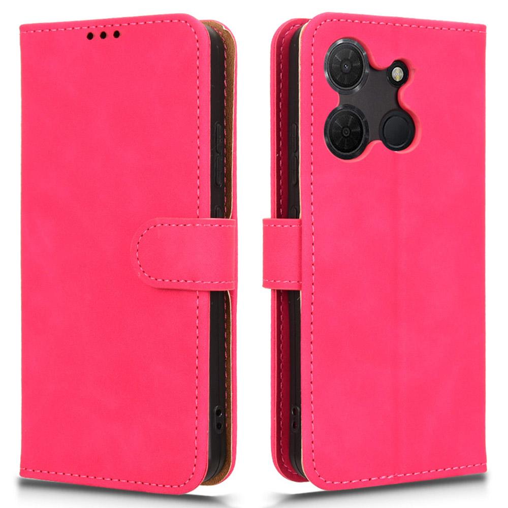 Für TCL 503 Lederhülle Skin-Feel Anti-Drop Brieftasche Klapphülle