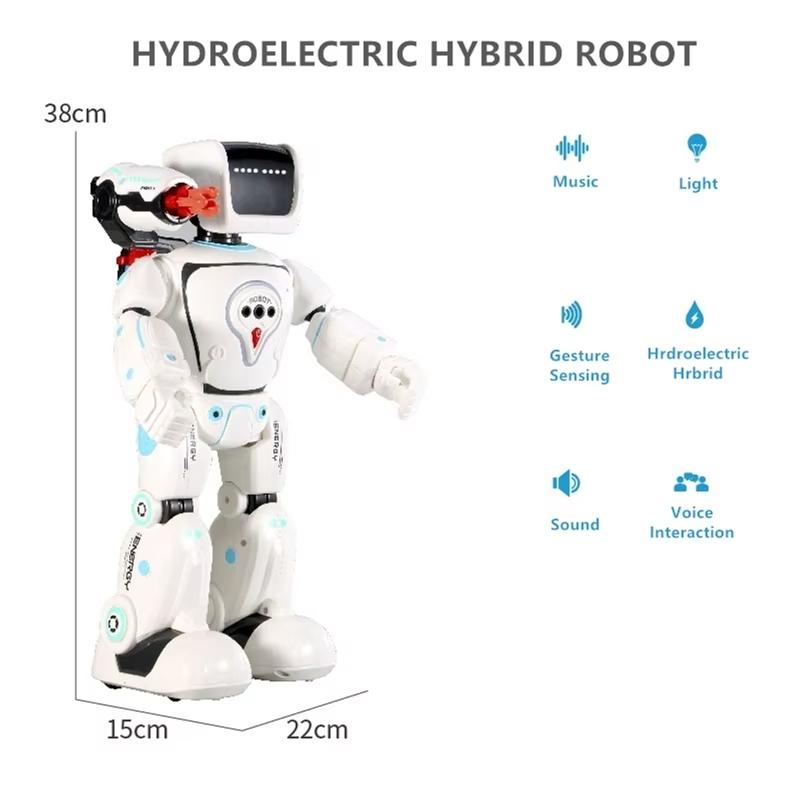Nové inteligentní programování Dálkové ovládání Robot Hlas Dialog Gesto Režim snímání dotyku Střelba kulek Dialog s dárky pro děti Rané vzdělávání