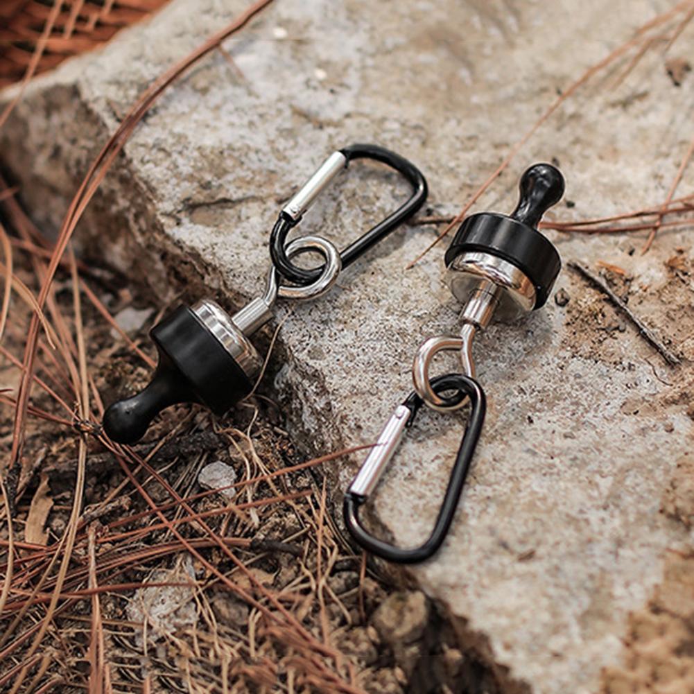 1-20X Outdoor Strong Magnetic Hook Skylight Tent Strong Magnetic Buckle Multi-Purpose Camping Light Hook D Mountaineering Buckle