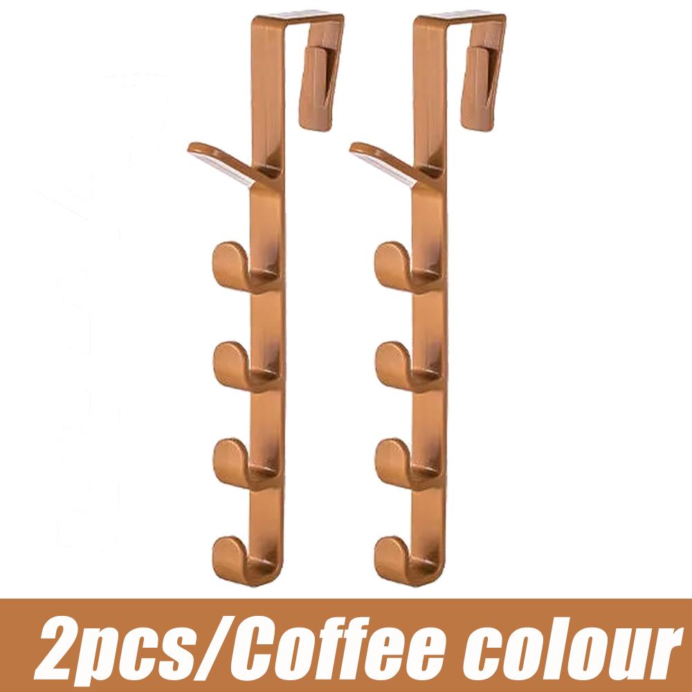 2Pcs Door Hanger Clothes Hanging Rack Over The Door Plastic Home Storage Organization Hooks Purse Holder for Bags Rails
