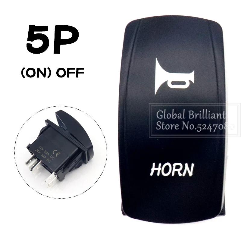 For Car Truck Marine 12V/20A 24V/10A Boat Rocker Switch Toggle 5Pin SPST / 7Pin DPDT ON-Off Switch with LED Light