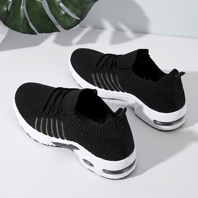 Women's shoes spring new mother casual shoes fly-woven mesh comfortable soft-soled running shoes breathable sneakers women