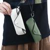 Eyewear Protective Case Sunglasses Storage Bag PU Leather Glasses Case Hanging Eyeglasses Holder