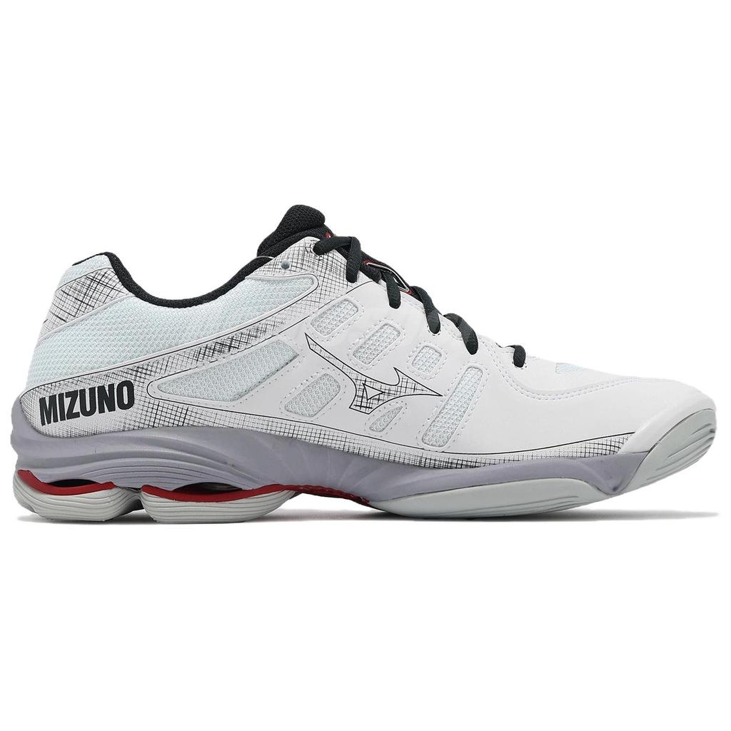 Mizuno Wave Voltage 2 White Salsa Unisex Sneakers Black V1GA246021