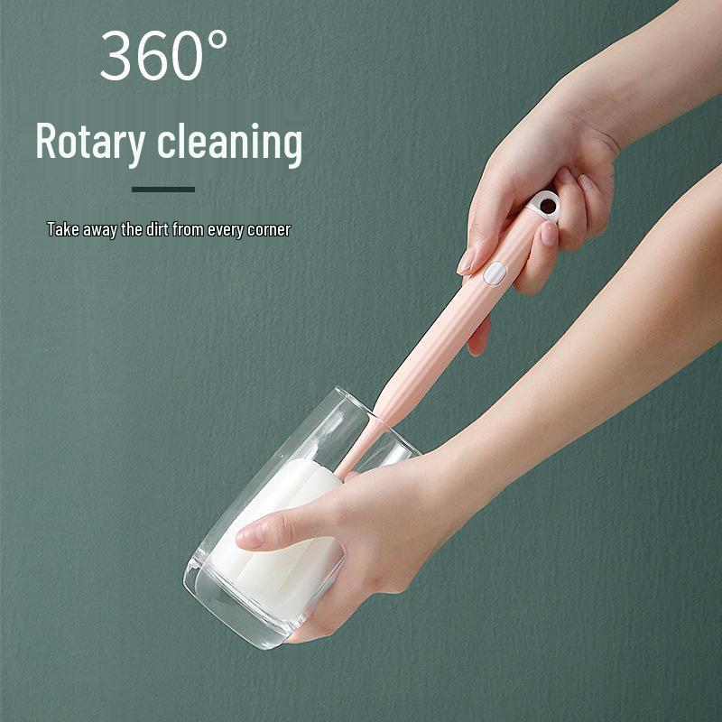 Long Handle Insulated Cup Brush Set for Washing Tea Cups and Milk Bottles