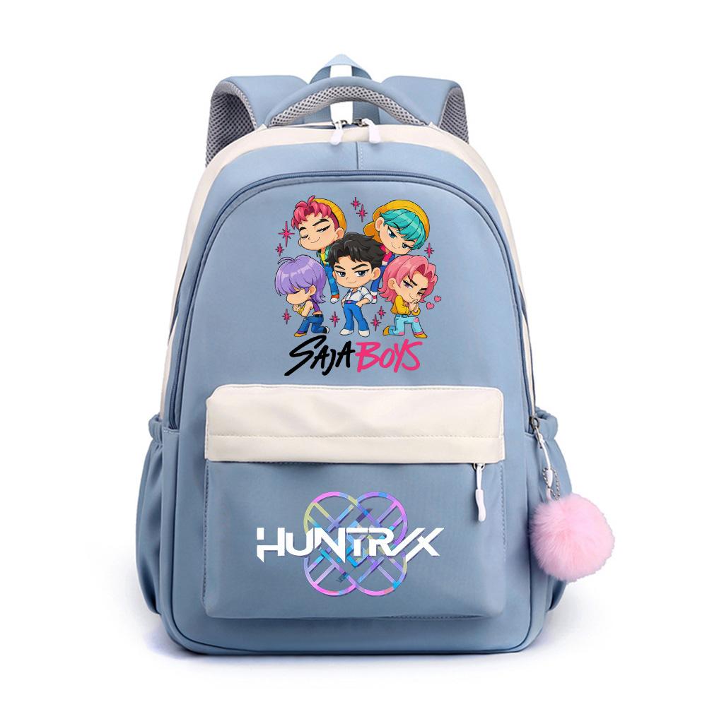 Anime Net Cute K-Pop Printed Backpack for Teenger Student Girl Boy Schoolbag Bookbag Kid Gift Women Large Capacity Waterproof Travel Bag Mochila