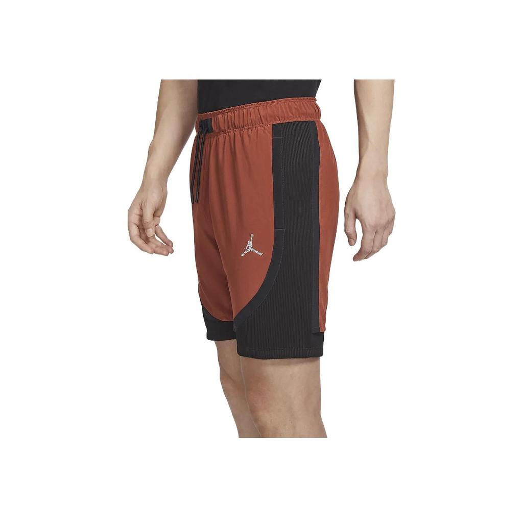 Jordan Reflective Logo Color-Block Casual Shorts Men Bottoms Black DM1830-641