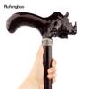 Brown Rhino Cute Rhinoceros Wooden Fashion Walking Stick Decorative Cospaly Cane Halloween Crutch Wand Crosier 92cm