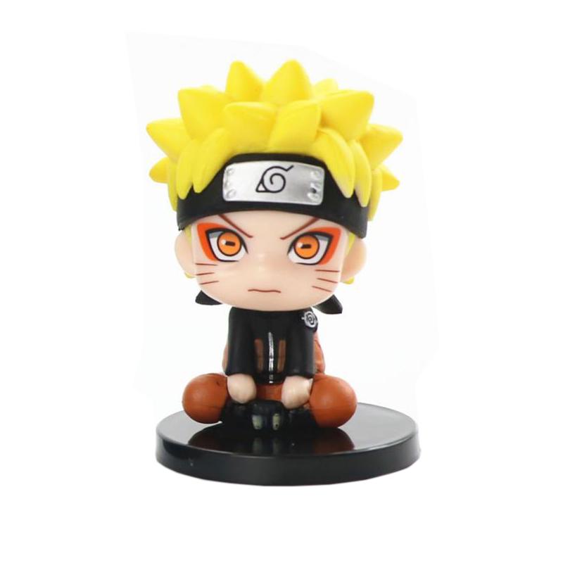Anime Figure One Piece Monkey D Luffy Roronoa Zoro Kawaii Toys Naruto figure Kakashi Q Figural Car Decoration PVC Model Gift 7cm