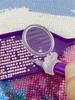 2 Pieces of Diamond Painting Magnifying Glass Small Plastic Magnifying Glass 5D Diamond Painting Embroidery Tool Accessories