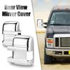 For 2008-16 Ford F250 F350 SuperDuty Chrome Add-on Style Full Mirror Covers Caps