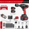Delixi High Torque Brushless Impact Wrench - Electric Air Wrench with Lithium Battery & Charging Board for Auto Repair.