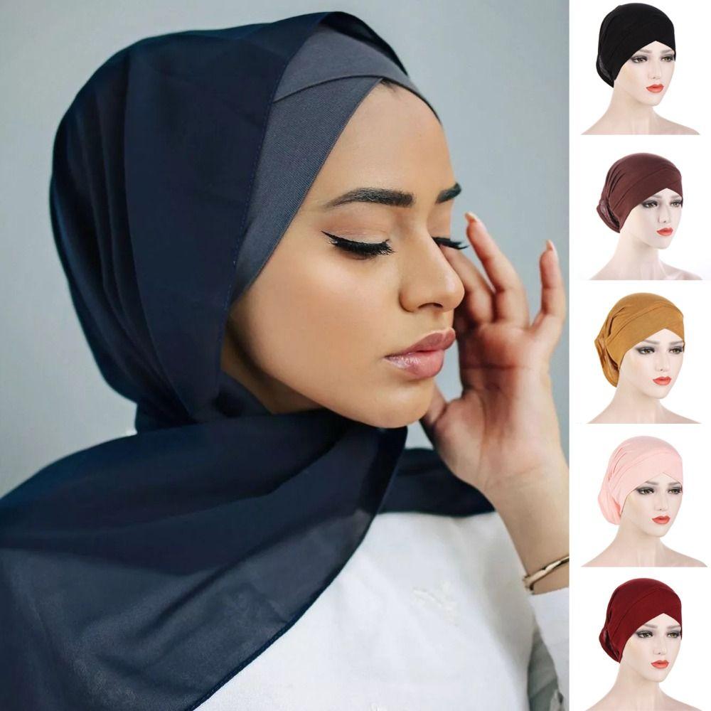 Cotton Under Scarf Caps Jersey Under Hijab Bonnet Comfortable Fit Inner Cap  for Women