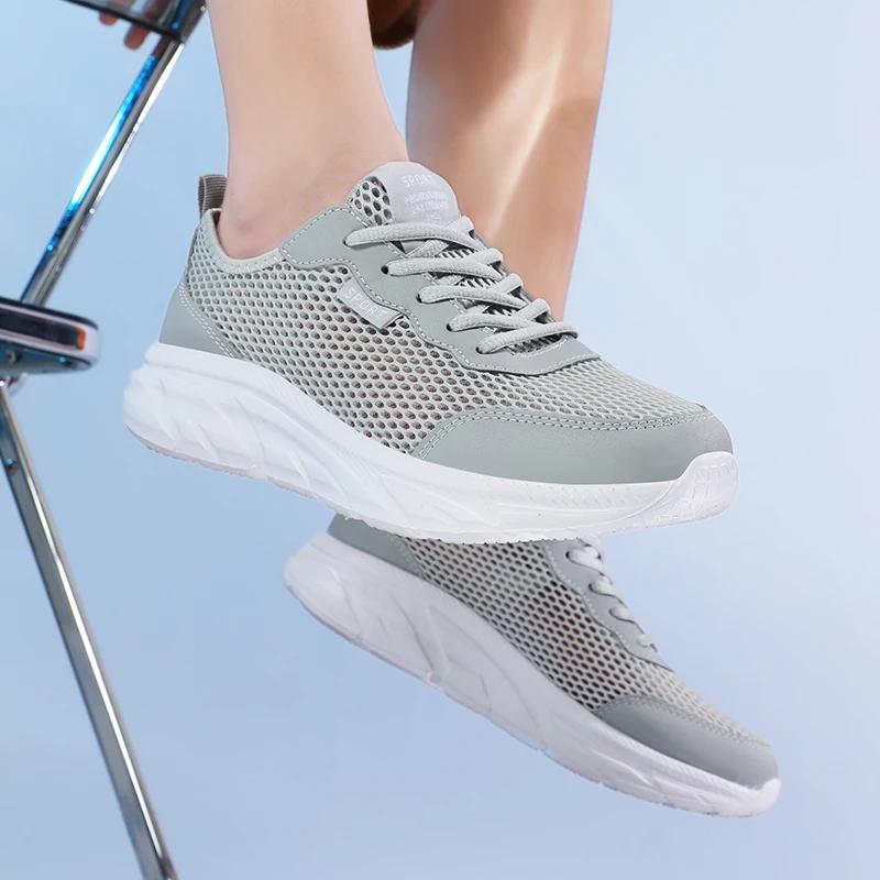 Sneakers Men 2024 Summer Mesh Breathable Lightweight Comfortable Summer Outdoor Walking Shoes Mens Running Sports Shoes Male