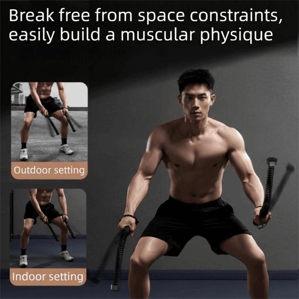 Non-slip Handle Strength Training Bar Ergonomic Grip Spring Arm Expander  Strength Training