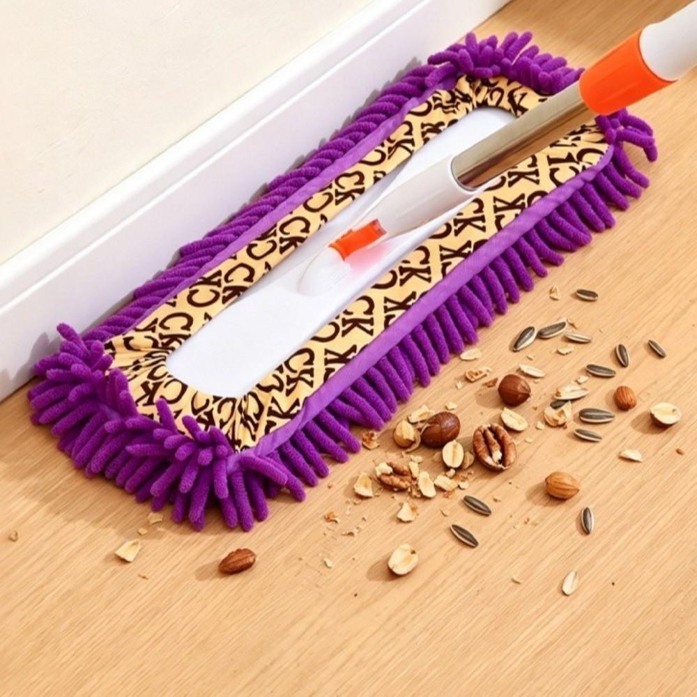 Retractable Water-Absorbing Mop Stainless Steel Pole Cleaning Mop  Wooden Floors