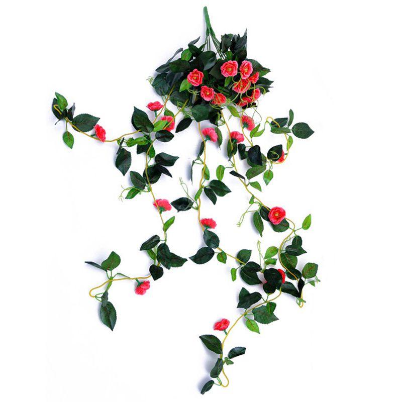 100cm Artificial Flowers Silk Rose Fake Garland Vine Ivy Plant Leaves For Elegant Home Decor