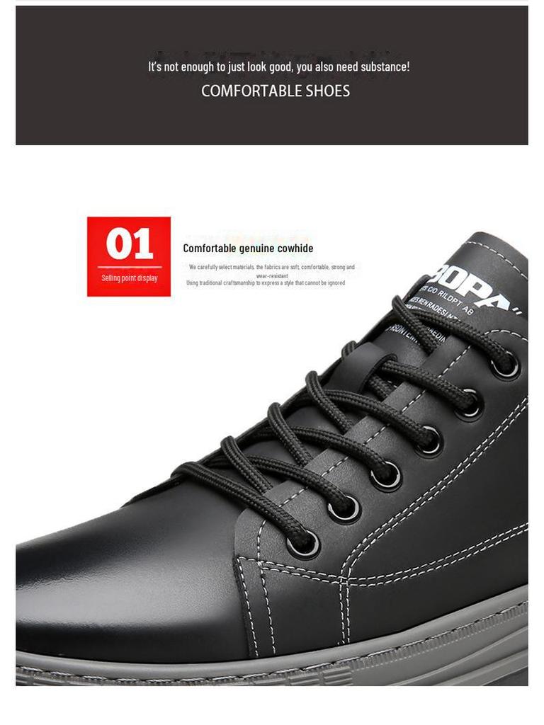 Men's Autumn/Winter Chelsea and Martin Boots: British Style, Thick-Soled Leather, Low/High-Top Work Boots