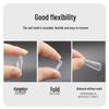 120-Piece Transparent Paperless Nail Art Holder for UV Gel Extension