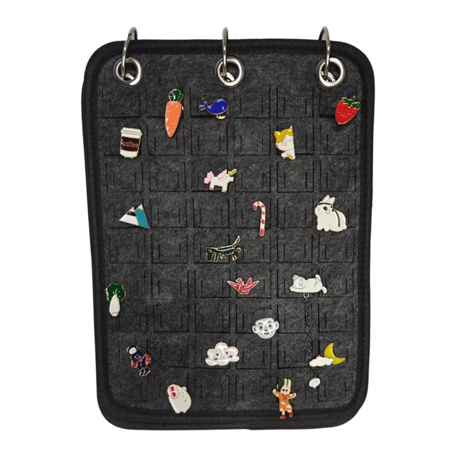 

Модные войлочные органайзеры для украшений в виде книг, портативные дорожные футляры для хранения серег, ожерелий, колец, аксессуары для ювелирных изделий темно серый