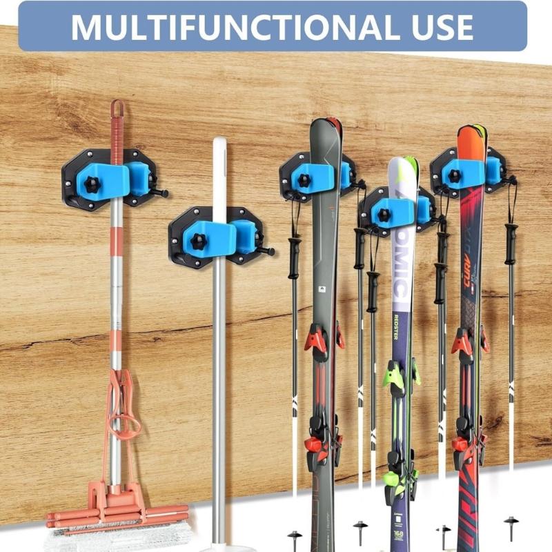 Wandmontierter Snowboard-Aufbewahrungsständer Platzsparend Ski- & Snowboard-Wandhalter Winterausrüstung Organizer Einfach zu installieren