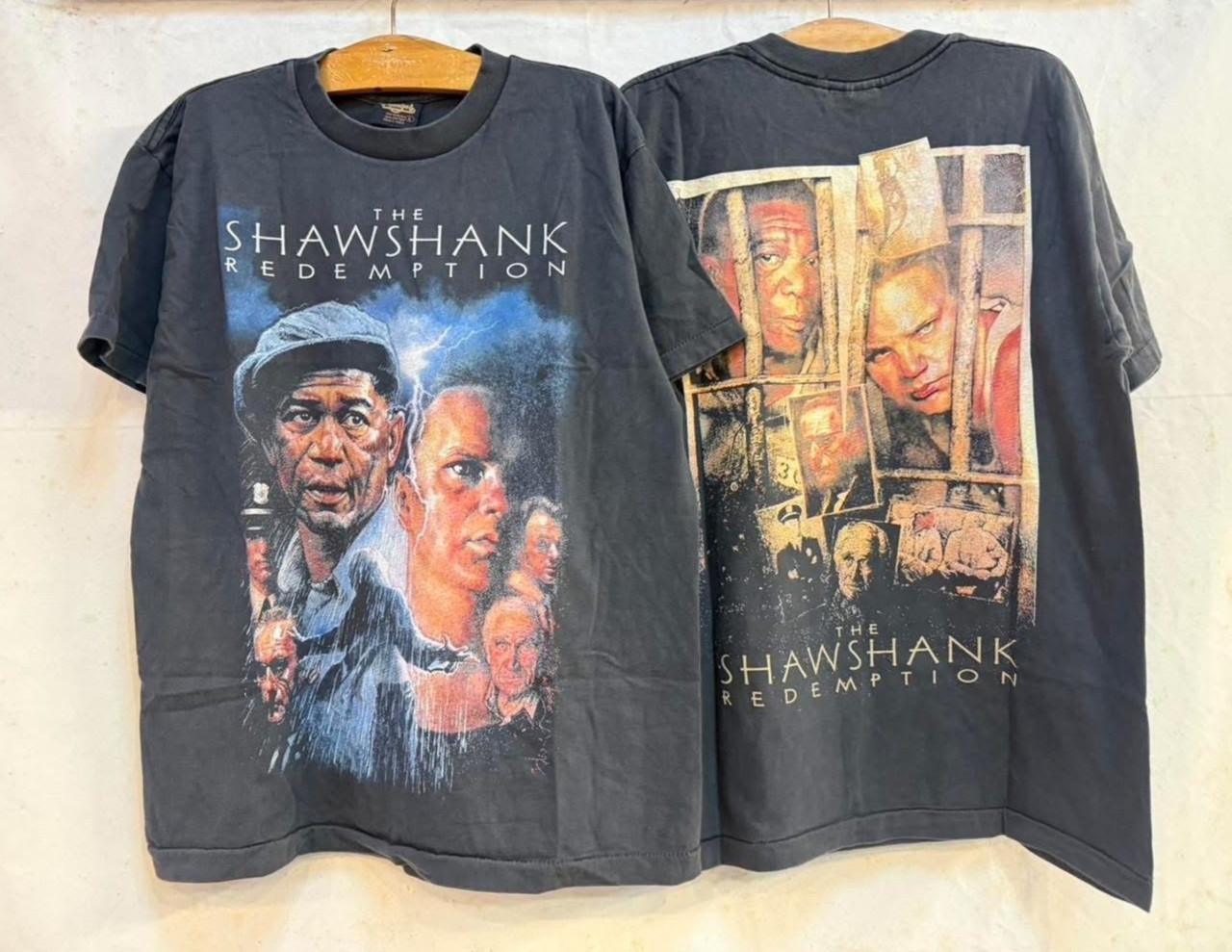 Vintage The Shawshank Redemption Promo Poster 90s Movie Changes XL Shirt REPRINT Unisex T-Shirt XXXXL