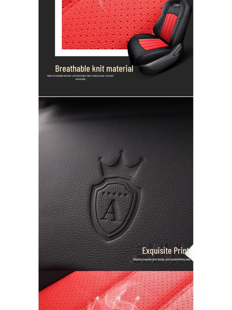 Universal Wear-Resistant Leather Seat Cushion for Cruze - All-Season, Full Surround, 5-Seat Coverage