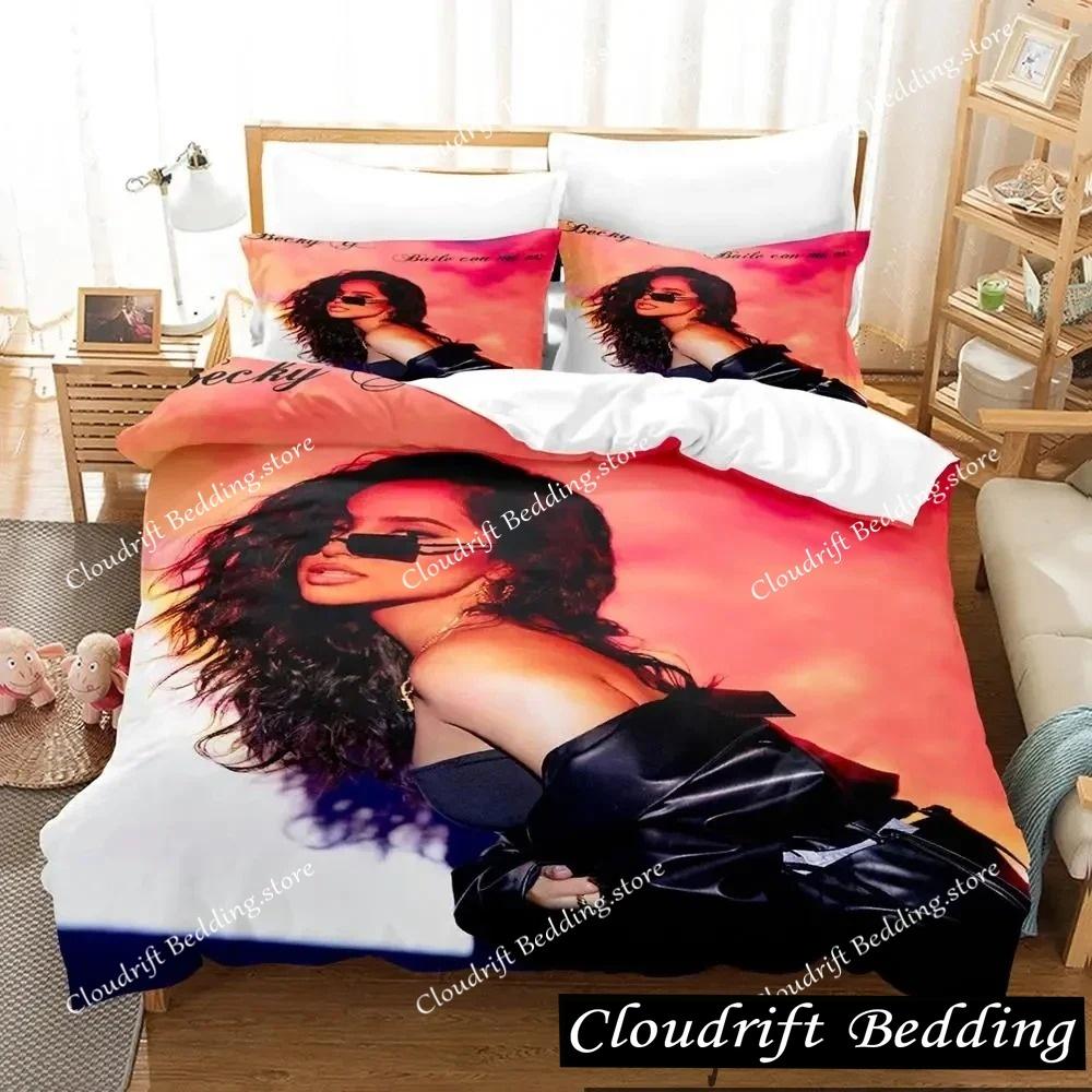 3D Print Sexy Girls Becky G Bedding Set Duvet Cover Bed Set Quilt Cover Pillowcase Comforter King Queen Size Boys Adult Bedding