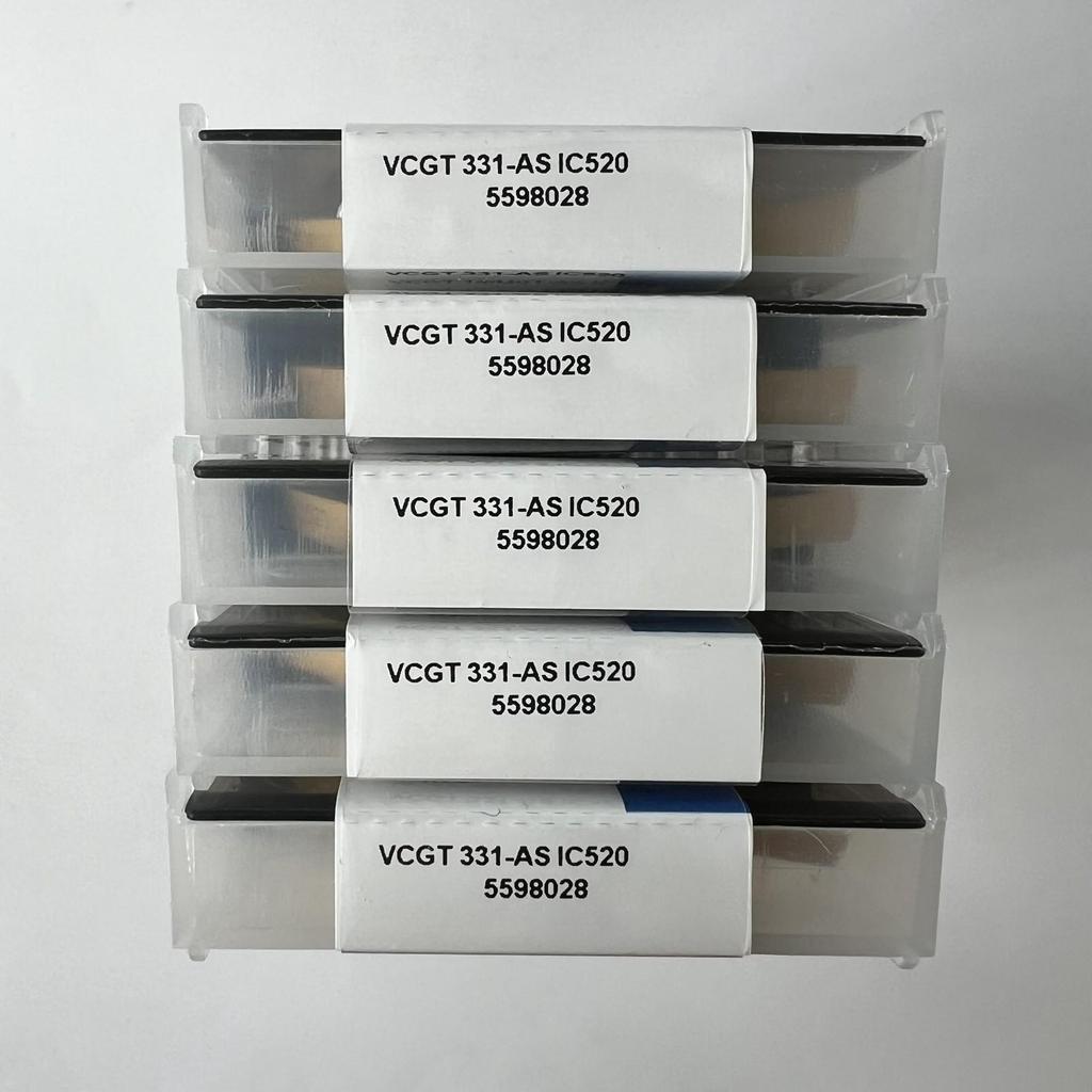Original / VCGT160404-AS IC520 / Industrial indexable Carbide Inserts 10 Pcs