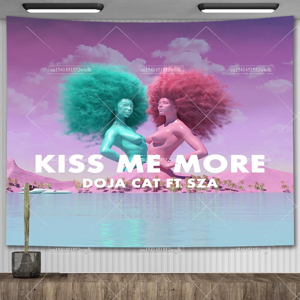 Doja Cat Scarlet Müzik Albümü Kapak Posteri Duvar Asılı Goblen Hiphop Pop Goblenler Estetik Oda Dekorasyonu Arka Plan Bezi