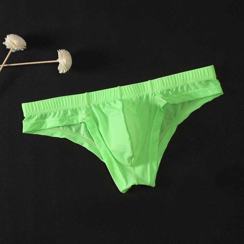 Comfortable Men G-string Underwear Sheer Briefs Underpants Thongs Bikini