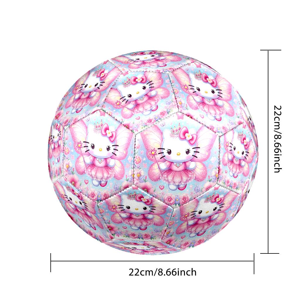 Size 5 Soccer Ball - Outdoor Sport Football with Lovely Cat Pattern, Ideal Gift for Birthdays, Christmas, Father's Day, Graduation