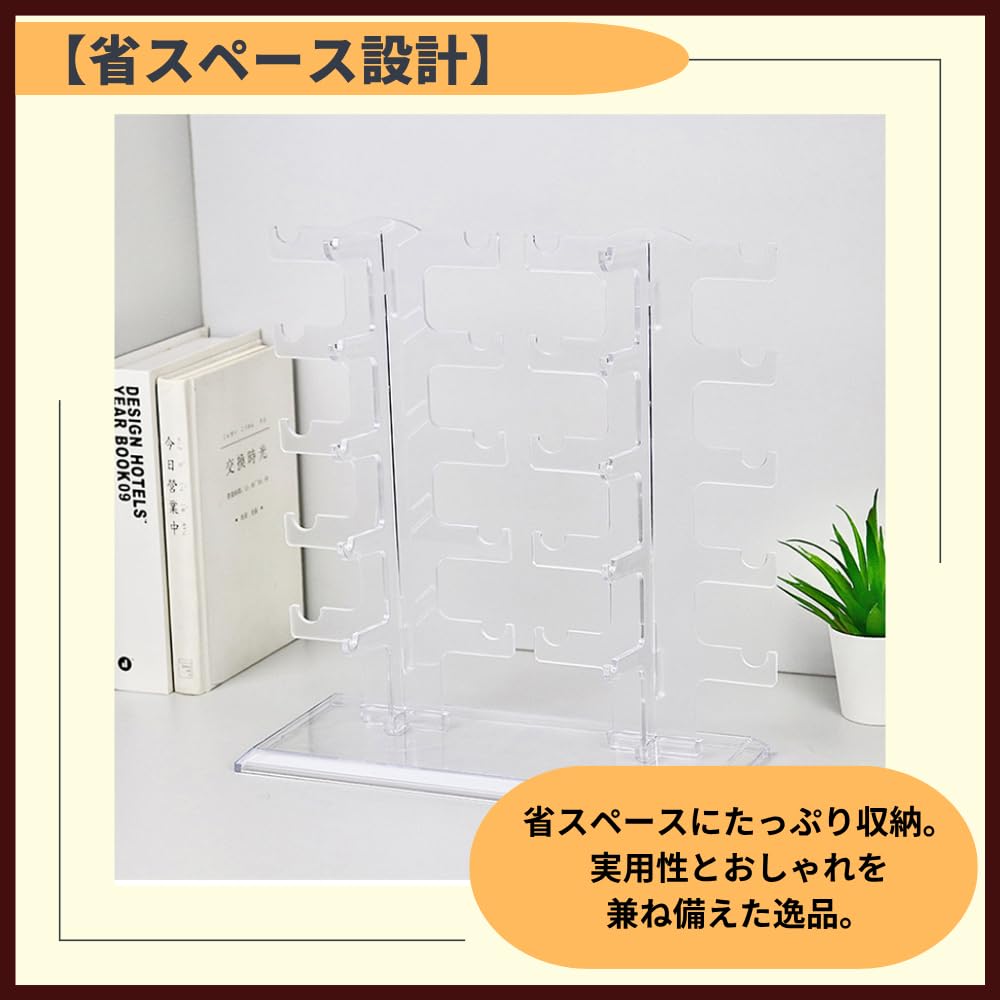 Ideamall Glasses Holder, Glasses Stand, Desktop Storage, Stylish Eyeglass Hanger, Storage Rack