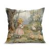 Easter Spring Bunny Cushions Pillowcase Polyester Cushion Cover Throw Pillow Pillowcover Home Car Sofa Decor