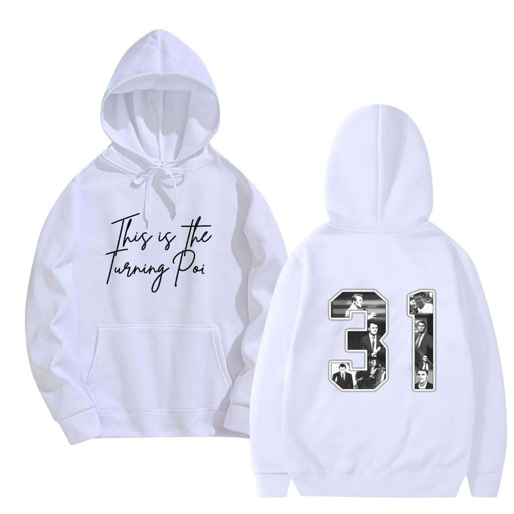 Women's And Men's  Fashionable Hooded Long Sleeved Printed Casual Pullover Unisex Sweatshirt Top