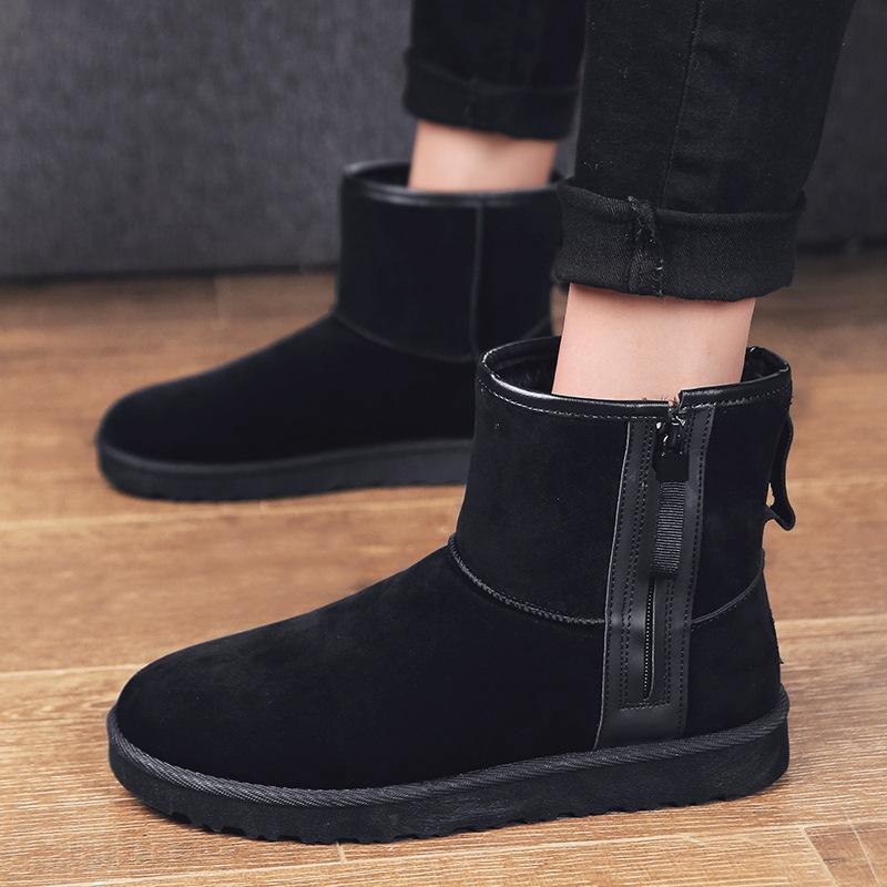 Bota de nieve de invierno para hombres Bota de nieve impermeable de piel  caliente Botines de lluvia al aire libre Botas altas antideslizantes  Botines comprar a buen precio — entrega gratuita, reseñas