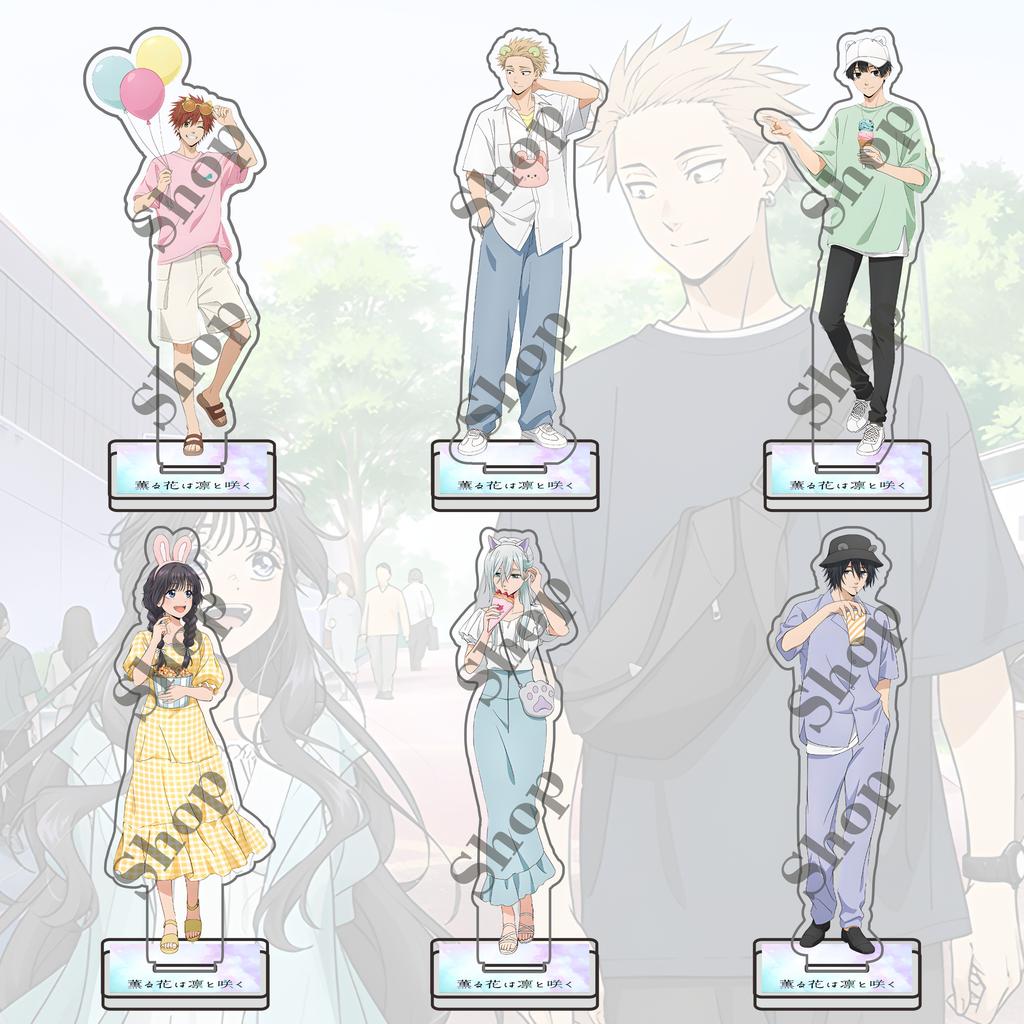 Anime The Fragrant Flower Blooms With Dignity Acrylic Stand Figures Rintaro Tsumugi Kaoruko Waguri Cosplay Model Desk Decor Gift